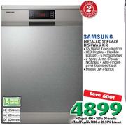 Samsung Metallic 12 Place Dishwasher DW-FN310T