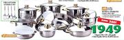 Muller Shaupt 18-Piece Stainless Steel Pot Set