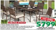 H&H Collection 7 Piece Romeo Patio Suite