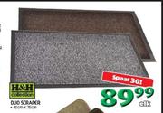 H&H Collection Duo Scraper-45cmx75cm Elk
