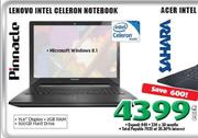 Lenovo Intel Celeron Notebook