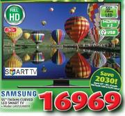 Samsung 55"(140cm) Curved LED Smart TV UA55JU6600