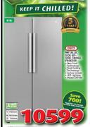 Defy 618Ltr Metallic Side By Side Fridge Freezer DFF419