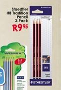  Staedtler HB Tradition Pencil-3-Pack