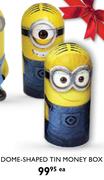 Minions Dome-Shaped Tin Money Box (Available Mid November)-Each