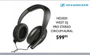 Sennheiser HD202II West DJ Pro Stereo Circum Aural