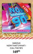 Various Now That's What I Call The 90's-3 CDs Pack