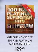 Various 100 R&B Platinum Superstar Hits-5 CDs Pack