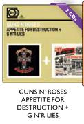 Guns N'Roses Appetite For Destruction + G N'R Lies-2 CDs Pack