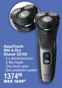 Philips Aqua Touch Wet & Dry Shaver S3100