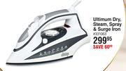 Sunbeam Ultimum Dry, Steam, Spray & Surge Iron 331063