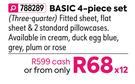 Fay Polar Fleece Sheet Basic 4 Piece Set (Three Quarter)