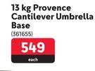 Terrace Leisure 13Kg Provence Cantilever Umbrella Base 361655-Each