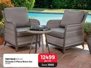 Terrace Leisure Orlando 3-Piece Bistro Set 410390-Per Set