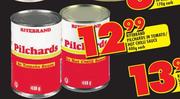 Ritebrand Pilchards In Tomato/Hot Chilli Sauce-400g Each