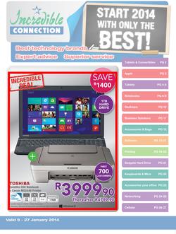 Incredible Connection : Start 2014 With Only The Best (9 Jan - 27 Jan 2014), page 1