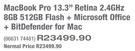 Apple MacBook Pro 13.3" Retina 2.4Ghz 8GB 512GB Flash+ Microsoft Office+ BitDefender For Mac