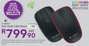 Logitech Zone Touch T400 Mouse Each