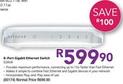 8-Port Gigabit Ethernet Switch GS608