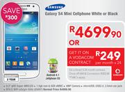 Samsung Galaxy S4 Mini Cellphone White Or Black