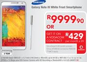 Samsung Galaxy Note 3 White Frost Smartphone