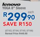 Lenovo Yoga 8" Sleeve Each