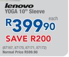 Lenovo Yoga 10" Sleeve Each