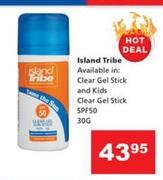 Island Tribe Clear Gel Stick & Kids Clear Gel Stick SPF50-30g
