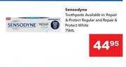 Sensodyne Toothpaste Repair & Protect Regular & Repair & Protect White-75ml
