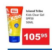 Island Tribe Kids Clear Gel SPF50-50ml