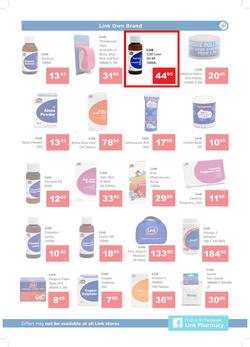 Link Pharmacy : Super Savers (29 Oct - 10 Nov 2019), page 7
