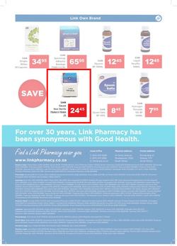 Link Pharmacy : Super Savers (29 Oct - 10 Nov 2019), page 8