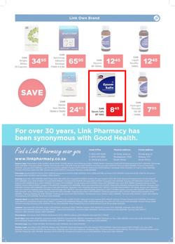 Link Pharmacy : Super Savers (29 Oct - 10 Nov 2019), page 8