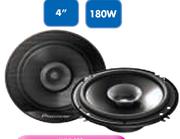 Pioneer 4" 180W Dual Cone Speakers TS-G1015R-Per Pair