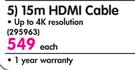 UltraLink 15m HDMI Cable-Each