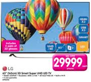 LG 65" UHD 3D Smart Super LED TV 65UF850