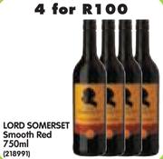 Lord Somerset Smooth Red-4x750ml