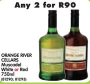 Orange River Cellars Muscadel White Or Red-2x750ml