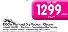 Wap 1500W Wet And Dry Vacuum Cleaner MULTI20