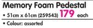 Members Mark Memory Foam Pedestal 51x61Cm-Each