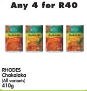 Rhodes Chakalaka(All Variants)-4x410g