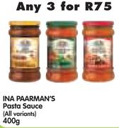 Ina Paarman's Pasta Sauce(All Variants)-3x400g