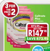 Caltrate Plus-3 x 30 Tabets