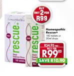 Homeopathic Rescue+-2's