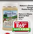 Nature's Choice Almond Nut Butter-400gm