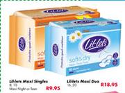 Lil-Lets Maxi Singles-8's, 10's Each