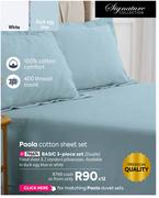 Paola Cotton Sheet Basic 3 Piece Set (Double)