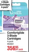 Gillette Comfortable 3 Blade Cartridges 4 Pack-Per Pack