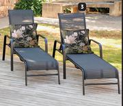 Terrace Leisure Onyx Textilene Lounger-Each