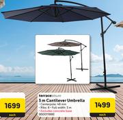 Terrace Leisure 3m Cantilever Umbrella